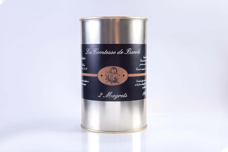 Boîte de 2 magrets - confit de canard de La Comtesse de Barole, vente directe du producteur.